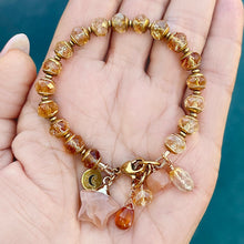 Citrine Star Charm Bracelet