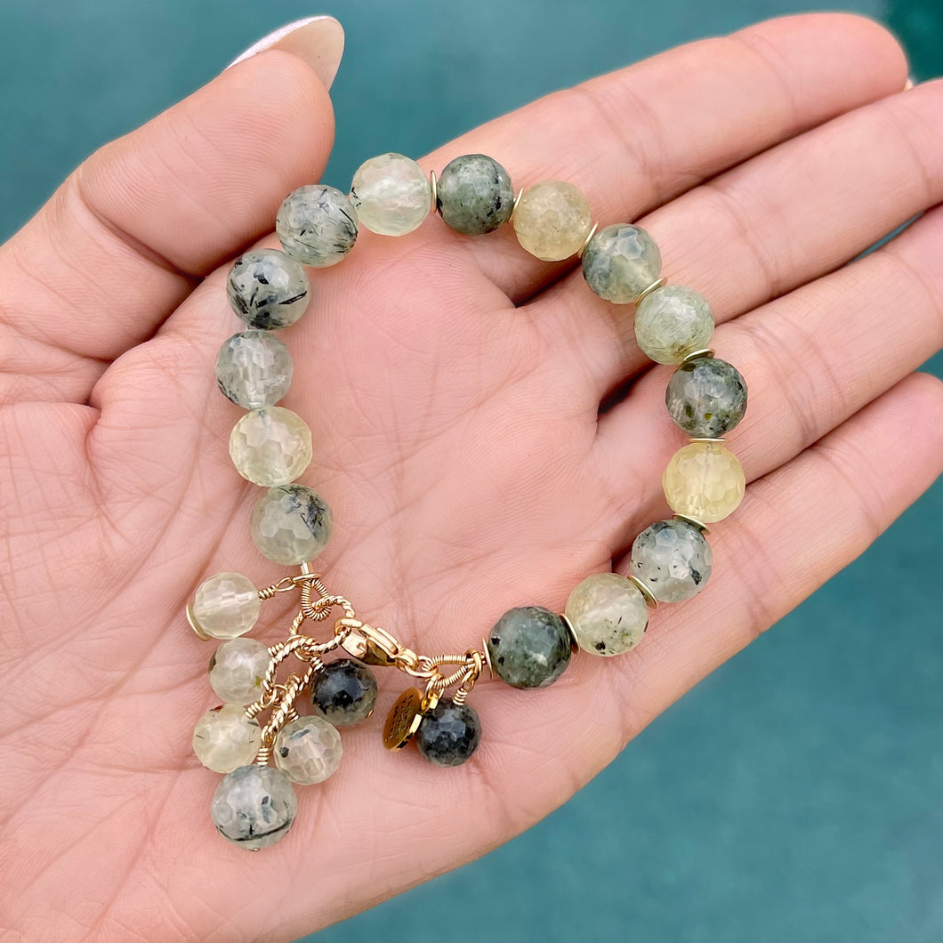 Prehnite Gold Filled Bracelet