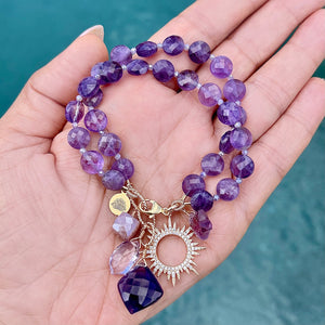 Amethyst Sun Bracelet