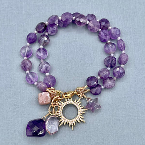 Amethyst Sun Bracelet