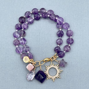 Amethyst Sun Bracelet