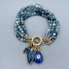 Santa Maria Aquamarine 5 Strand Charm Bracelet