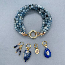 Santa Maria Aquamarine 5 Strand Charm Bracelet