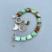 Australian Chrysoprase Moon Bracelet