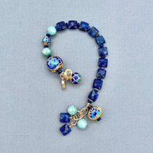 Amazonite and Lapis Cloisonne Bracelet