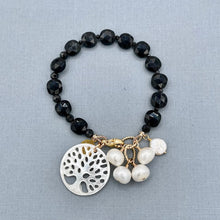 Black Obsidian Tree of Life Bracelet