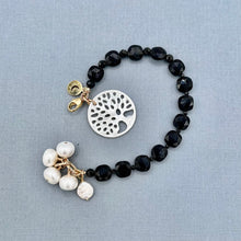 Black Obsidian Tree of Life Bracelet